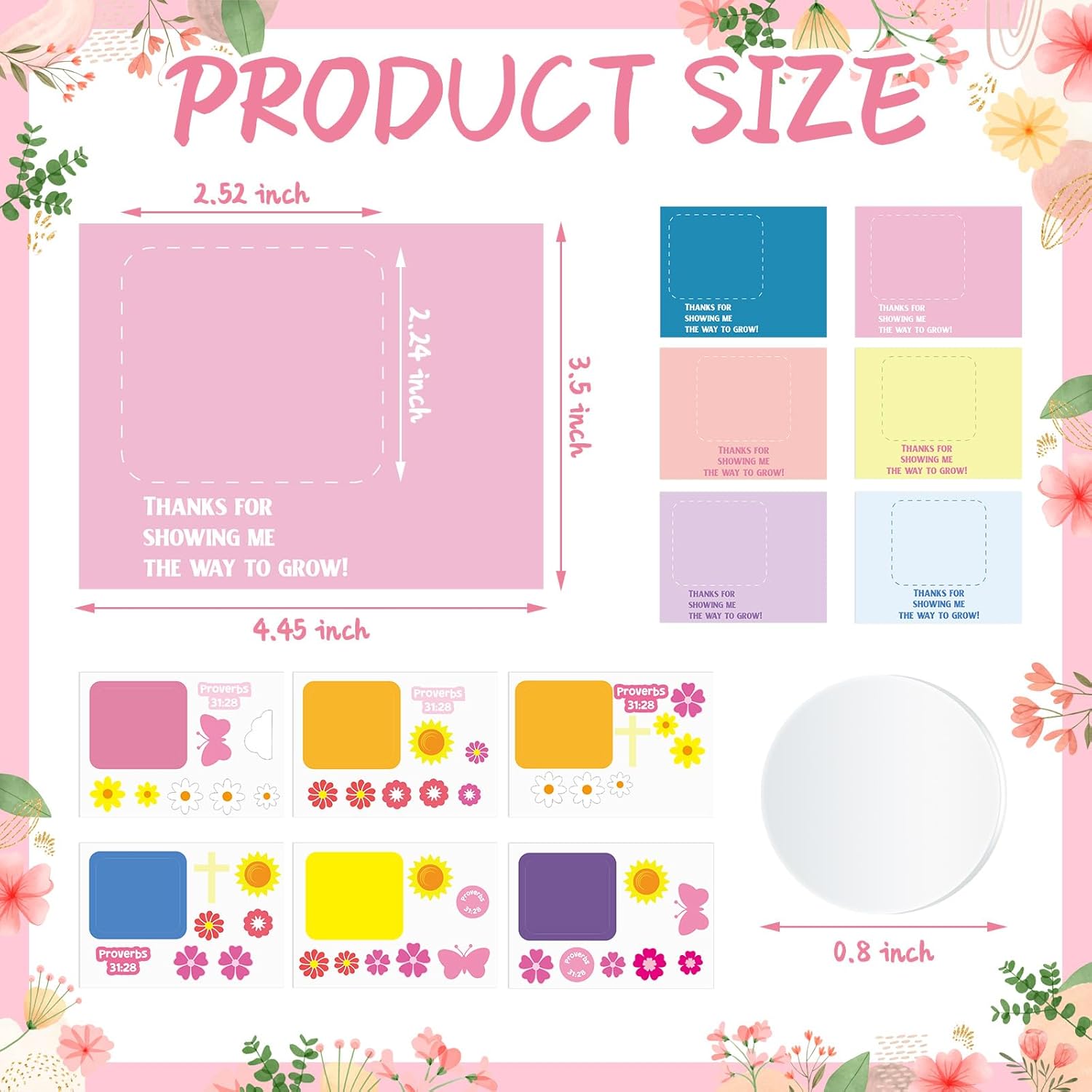 30 Sets Religious Mother's Day Picture Frame Craft Kits for Kids Mother's Day DIY Craft Photo Frame with Stickers for Classroom Home Decor