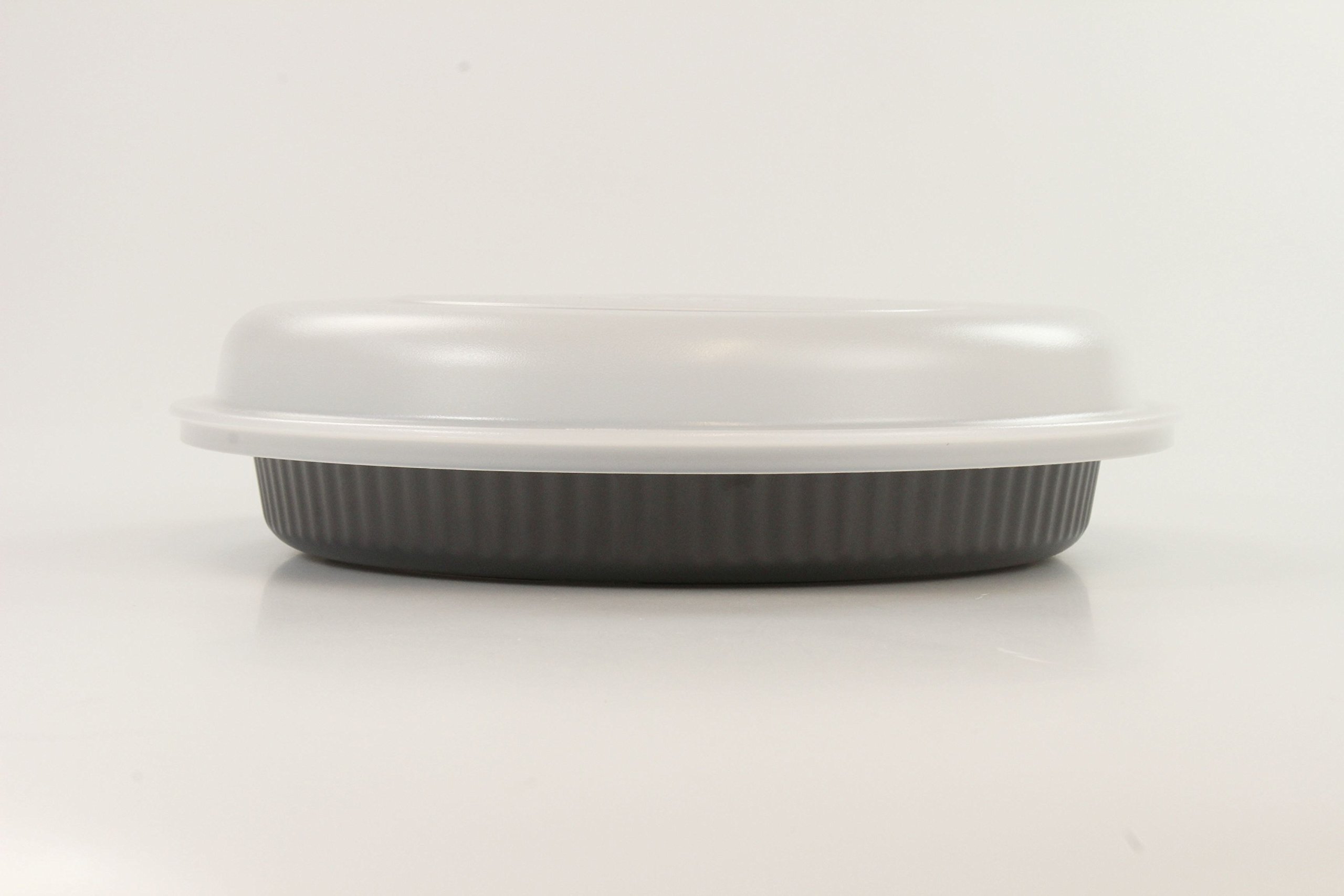 TUPPERWARE UltraPro Kuchenform grau + Deckel weiß Kuchen Form Backen
