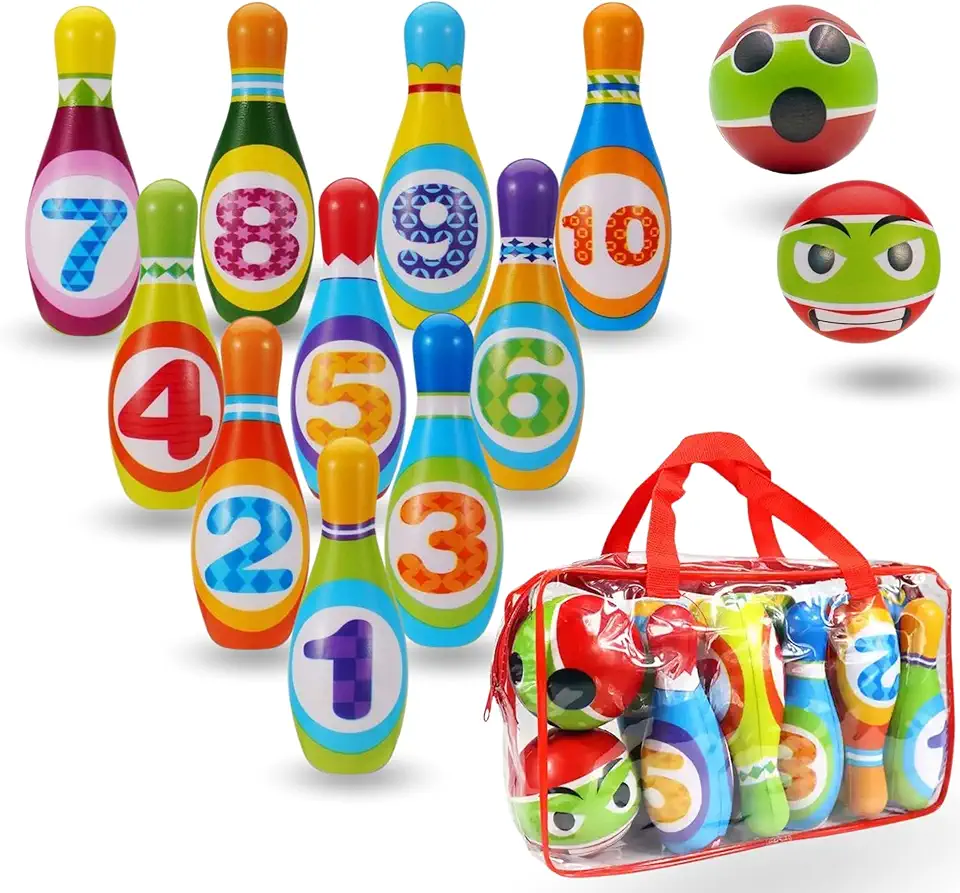 Bowling set för barn 1–6 år Montessori-leksak