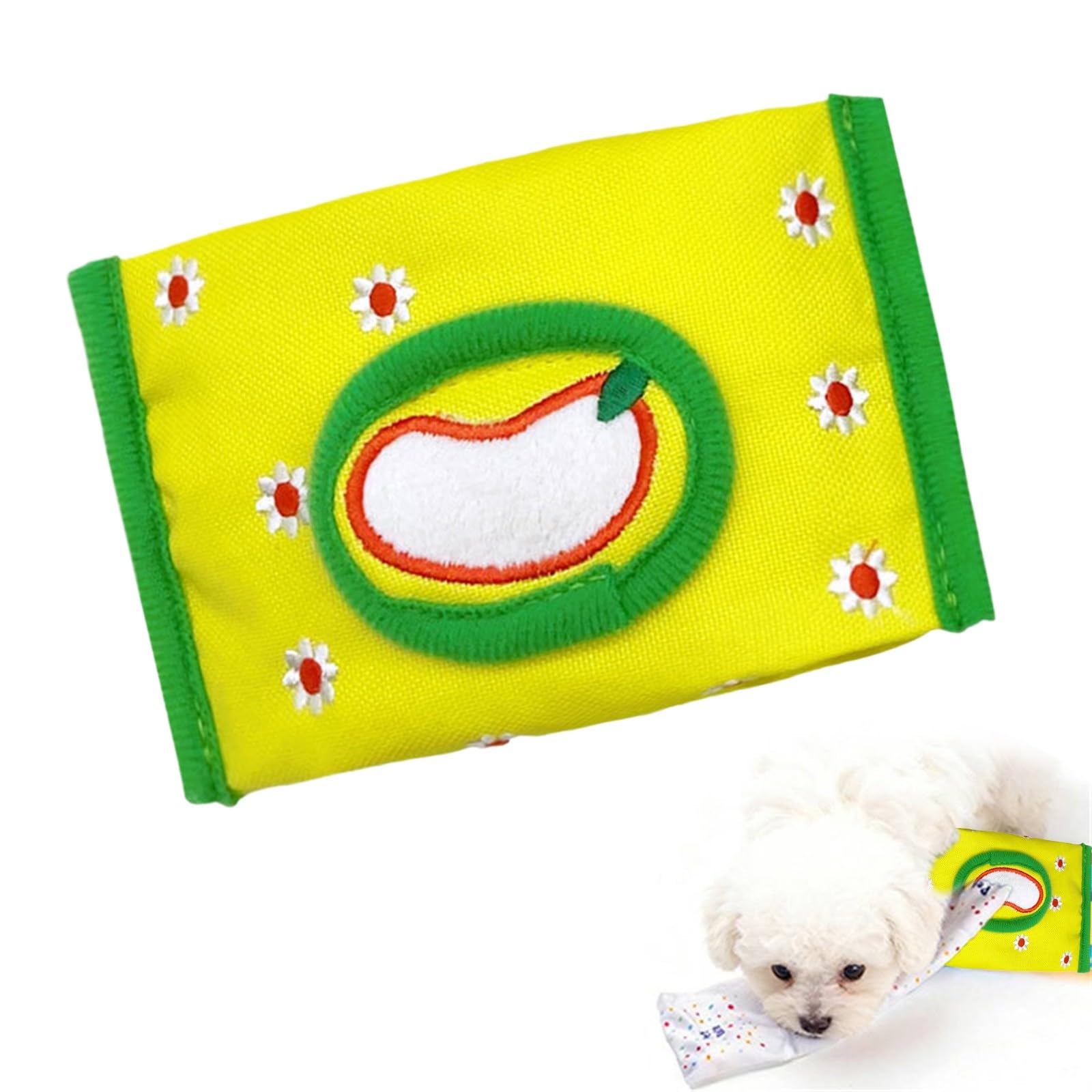 Dog Snuffle Toy, Tissue Box Style Interactive Sniffing Training Puzzle Toy
