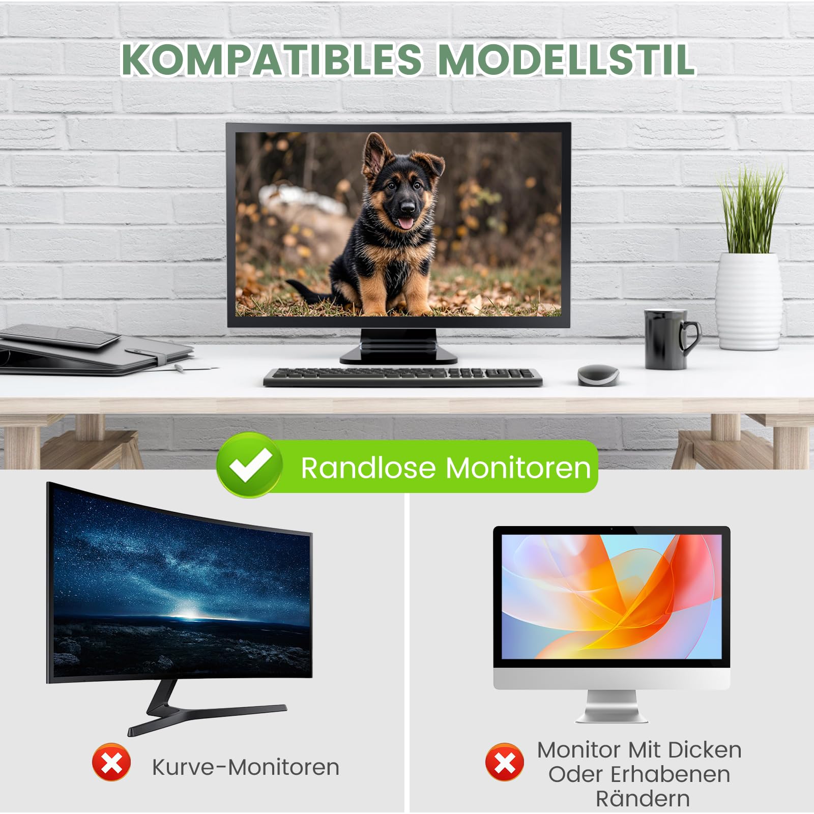 Abnehmbare Sichtschutzfolie für 27 Zoll 16:9 Monitor, Hängender Datenschutzfilter mit Doppel-Federclips, HD Display Privacy Screen mit Anti-Blaulicht, Breite x Höhe ist 614 x 369 mm