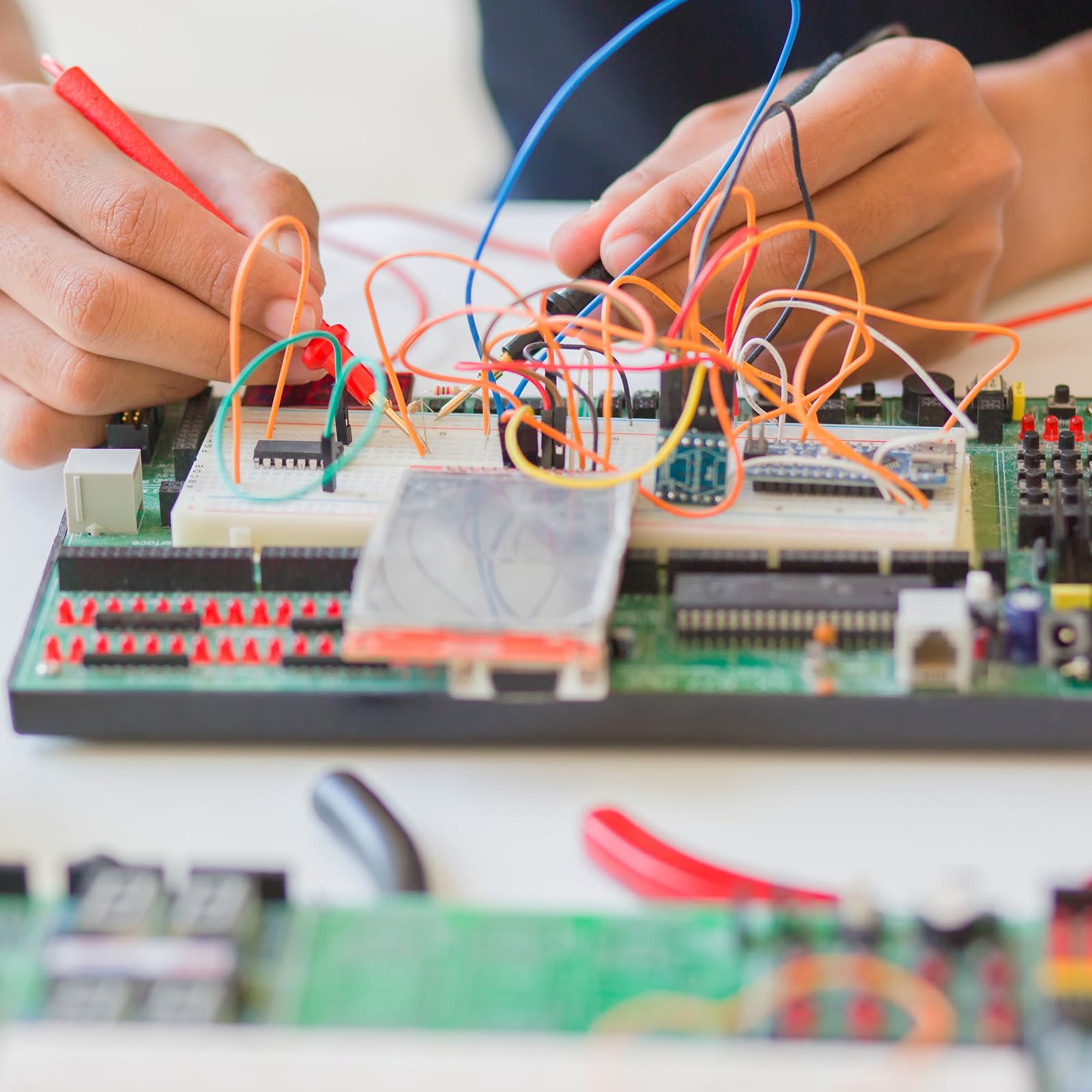 Cavi Jumper Femmina-Femmina 2P 2,54 Mm Per Arduino E Breadboard - 31 Cm, Piatto A Nastro, 10 Pezzi, Sourcingmap