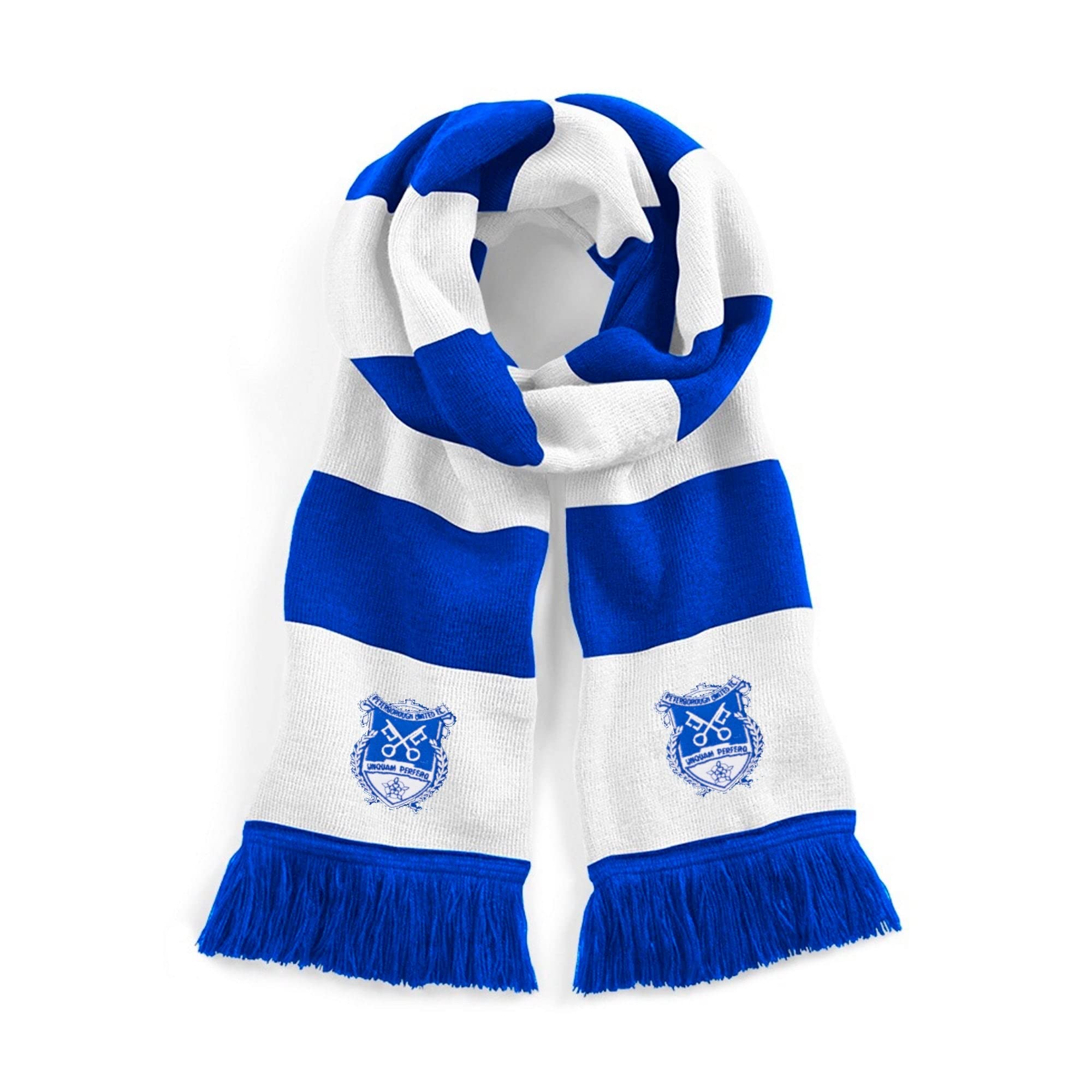 Peterborough 1960s Retro Traditional Football Scarf Embroidered Logo