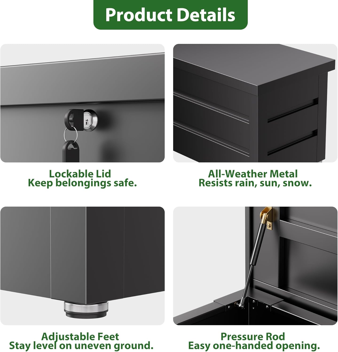 arcon exterior, Baúl de Almacenaje, Arcón de Jardín, baúl para herramientas