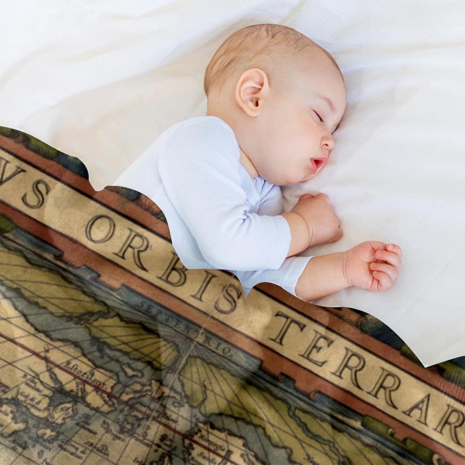 Coperta in pile, super morbida e lussuosa, mappa del mondo