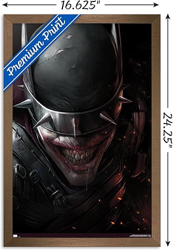 Miniatura 78 de Trends International DC Comics - Póster de pared con cara de Batman Who Laughs, 22.375 x 34 pulgadas, versión enmarcada en negro Versión con marco