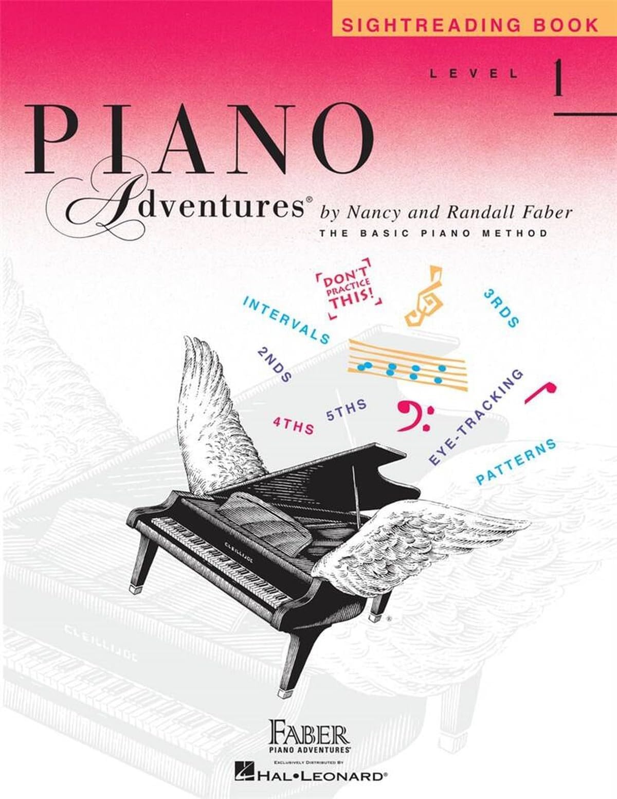 Piano Adventures: Sightreading Book - Level 1 | Sheet Music Practice Book for Beginner Students with Fun Piano Sightreading Exercises | Faber Piano Book for Kids to Develop Music Reading Skills
