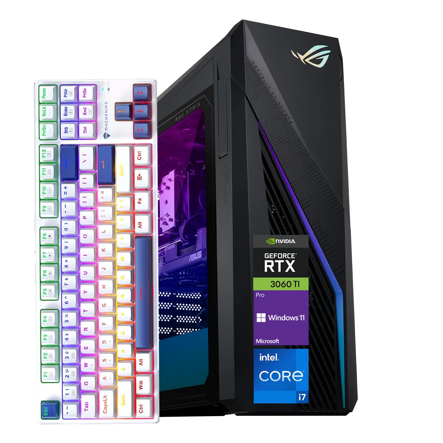 スマホ・タブレット・パソコン 4060ti Amazon.com: ASUS ROG Strix i7 RTX 4060 Ti Gaming Desktop, Intel i7