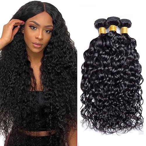 26 28 30 Inch Water Wave Bundles Human Hair Ocean