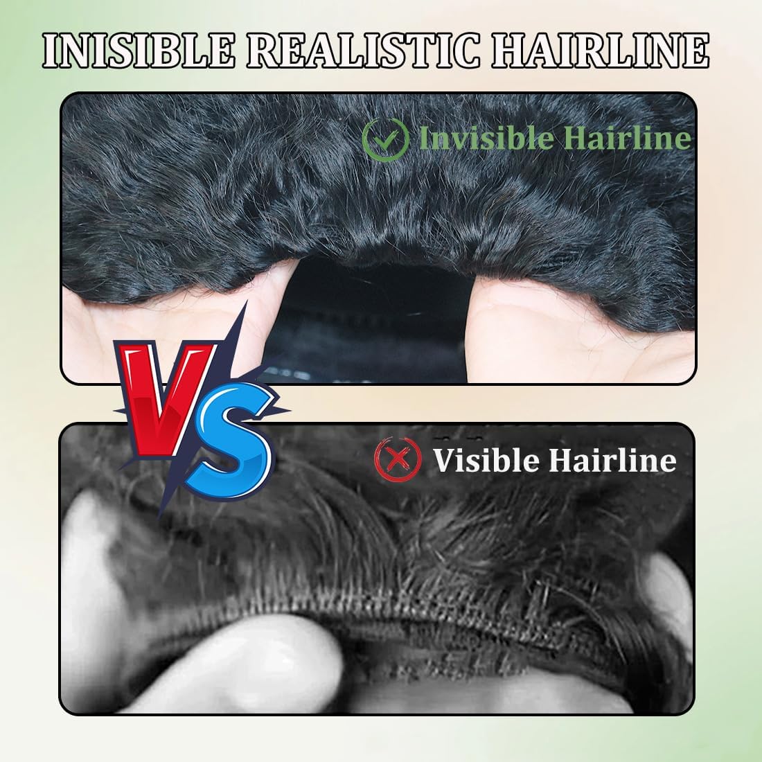 Kinky Straight Half Wig Human Hair 3 In 1 Half Wig Glueless Wigs Human Hair 200% Density Wear & Go Drawstring Seamless Flip Headband Wig for Women Beginner Friendly for Black Women 14 Inch