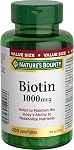NATURE'S BOUNTY Biotine, 1000 mcg, Aide à Métaboliser les Nutriments, Taille Économique, Comprimés Enrobés, 72.2 g