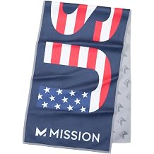 MISSION Original Cooling Towel, USA - Soft, Durable Microfiber - Cools Up to 2 Hours - UPF 50 Sun Protection - Machine Washable