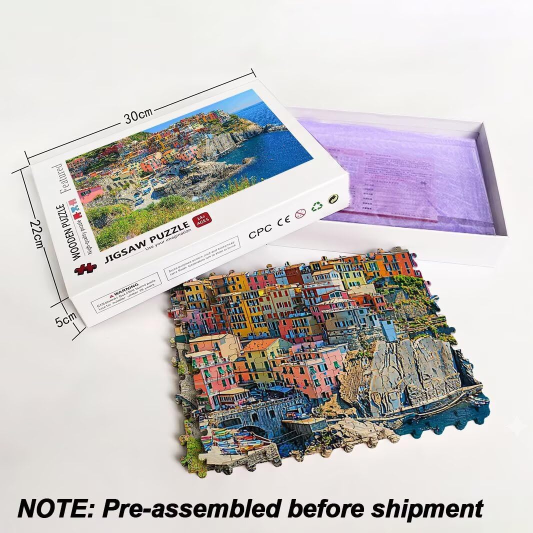 Puzzle 1500 Pezzi, Puzzle Italia per Adulti, 87x57cm, Compact Box -4480