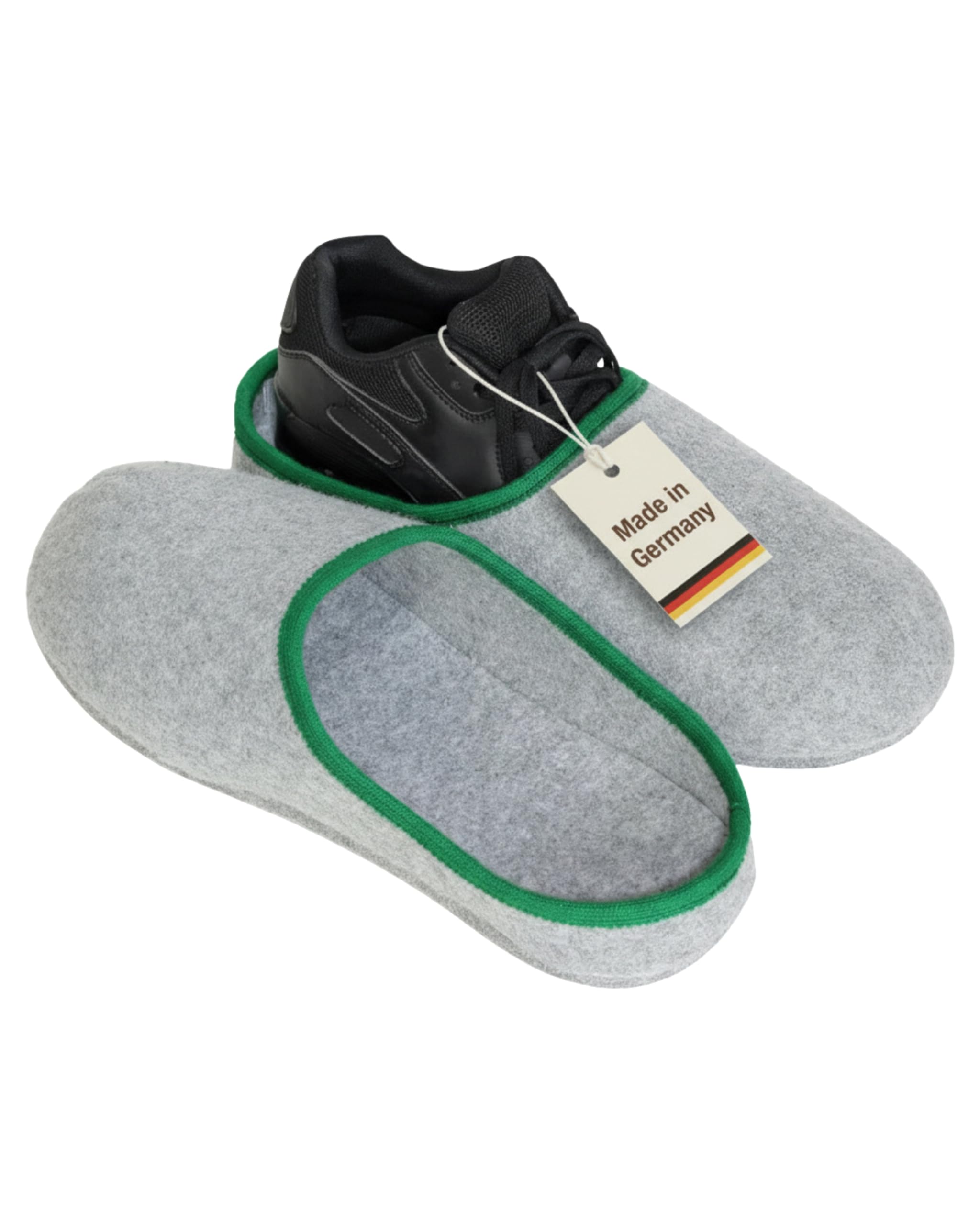 Pantoffelmann Überziehbare Filzpantoffeln, Onesize bis Gr. 46, Unisex