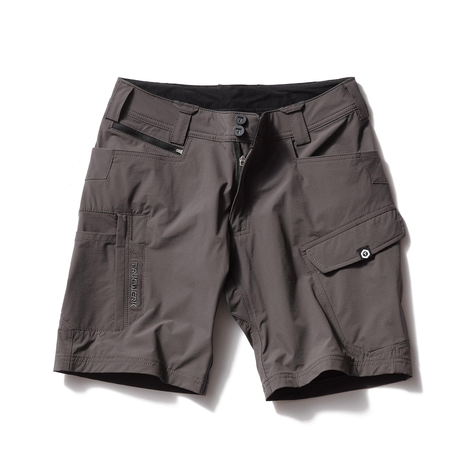 TRUEWERK Men’s Work Shorts - T1 Werkshorts, Moisture Wicking, Multi-Pocket, Tactical Cargo Shorts with 4-Way Stretch