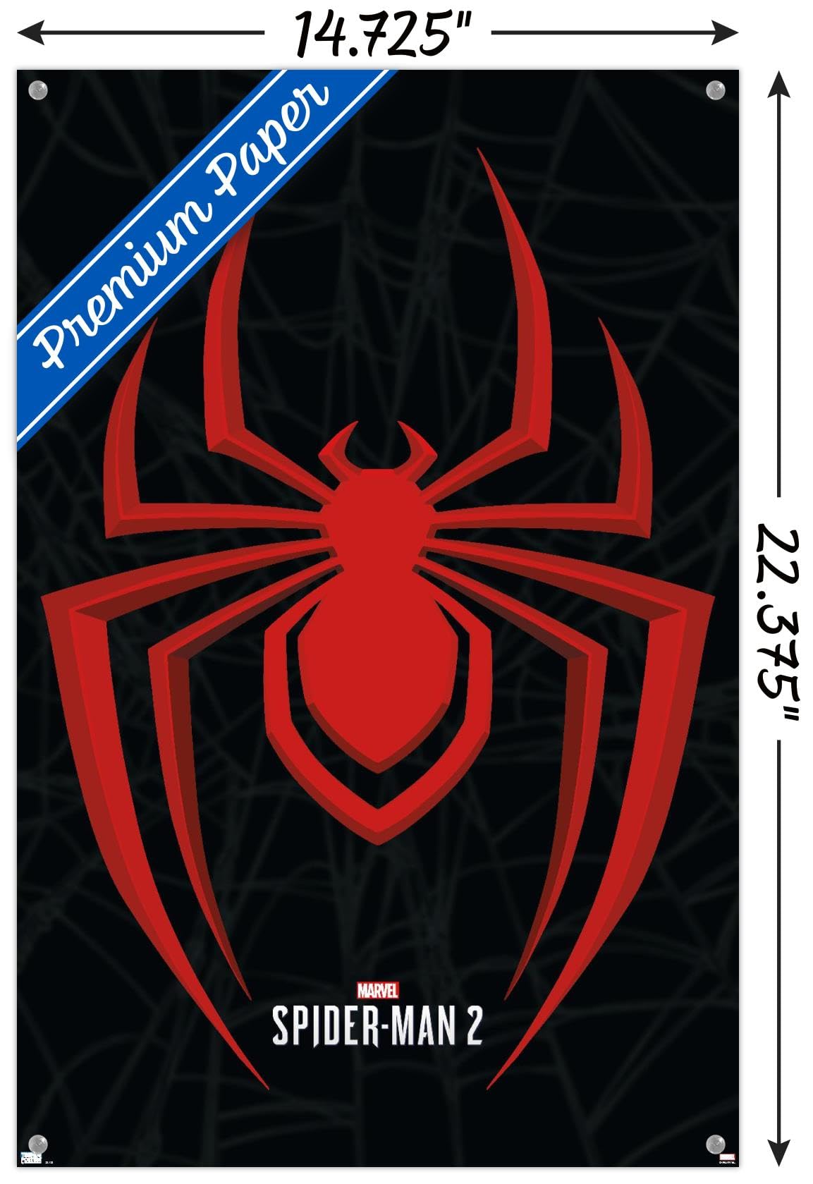 Amazon.com: Marvel's Spider-Man 2 - Miles Morales Icon Wall Poster