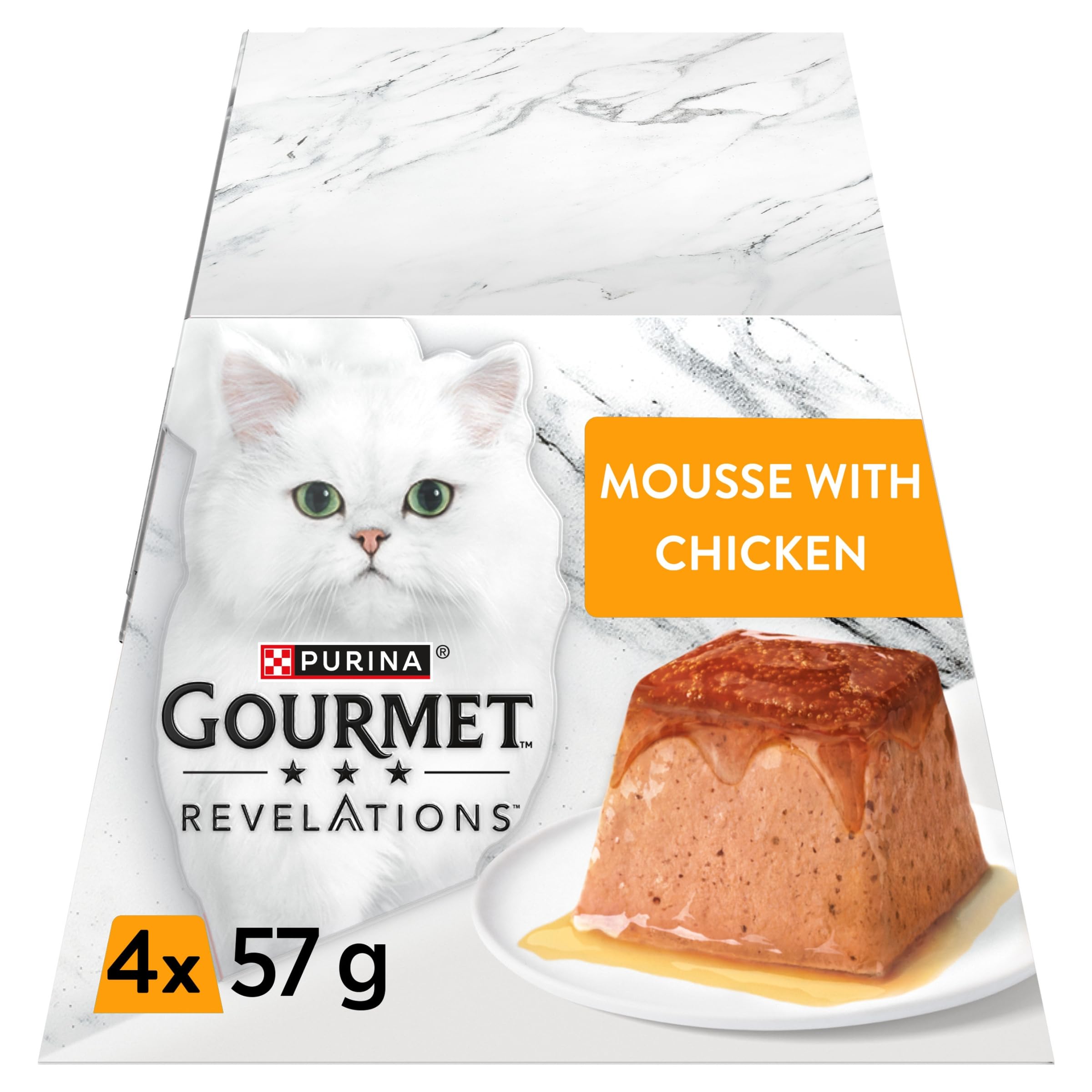 GOURMET Revelations Mousse Chicken Wet Cat Food 4x57g (Pack of 6)
