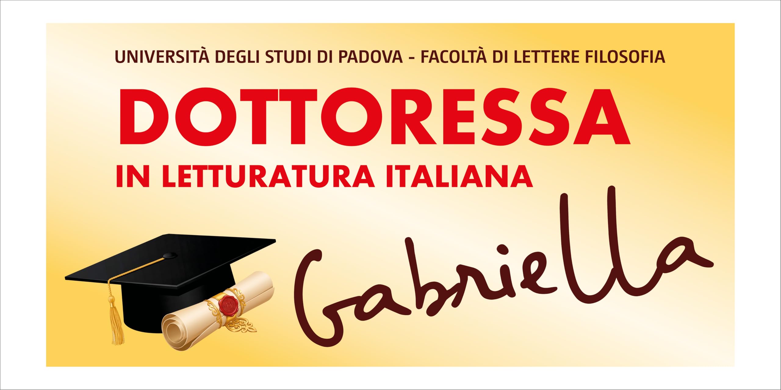 M-Italy STRISCIONE FONDALE LAUREA - LAUREA MOD. 11 - STRISCIONE PERSONALIZZATO IN CARTA O IN BANNER PVC ANCHE DA ESTERNO GARANZIA 5 ANNI (BANNER, 200X200 CM)