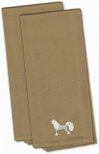 Miniatura 6 de Caroline's Treasures BB3462BKTWE - Juego de 2 toallas bordadas con diseño de bulldog inglés, color negro, para manos, cara, cabello, yoga, té, paños