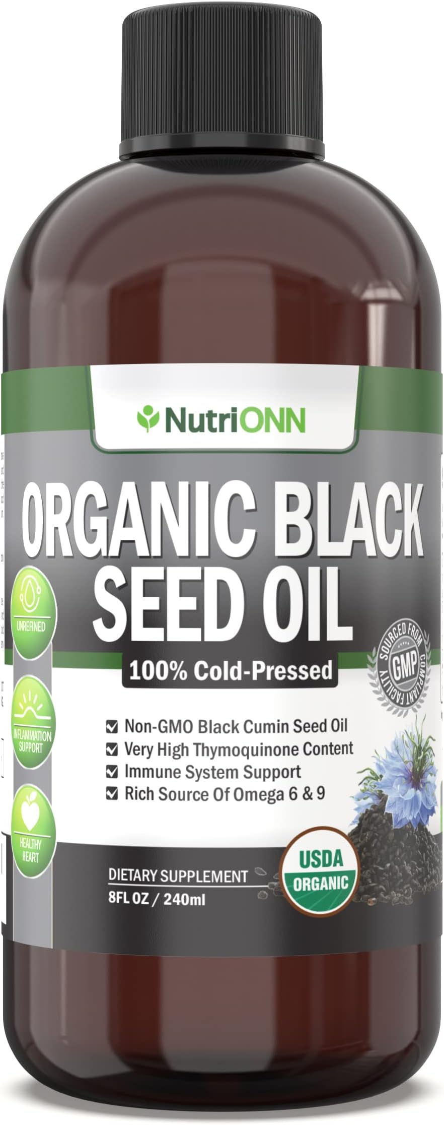 Amazon.com: Organic Black Seed Oil - USDA Certified Organic Black Cumin