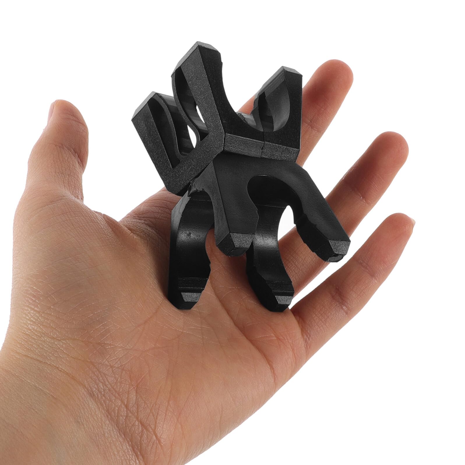 Toyvian 8 Clips Hebilla de Plástico PP para Postes de Entrenamiento de Fútbol Negros Portátiles Montaje Rápido, Ideales para Ejercicios de Agilidad