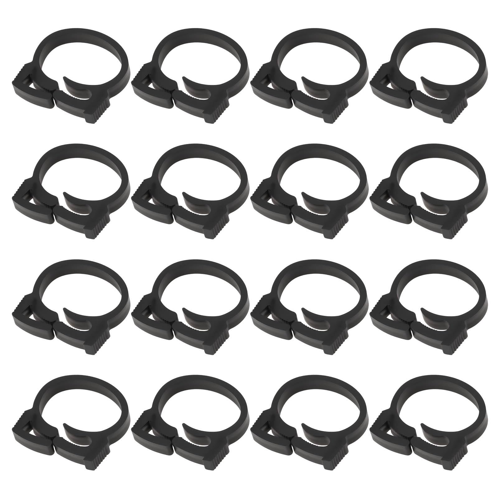 AS Axis Spindleon 40Pcs Hose Pipe Fasteners Clips 20mm-25mm for Aquariums Ponds Black Plastic