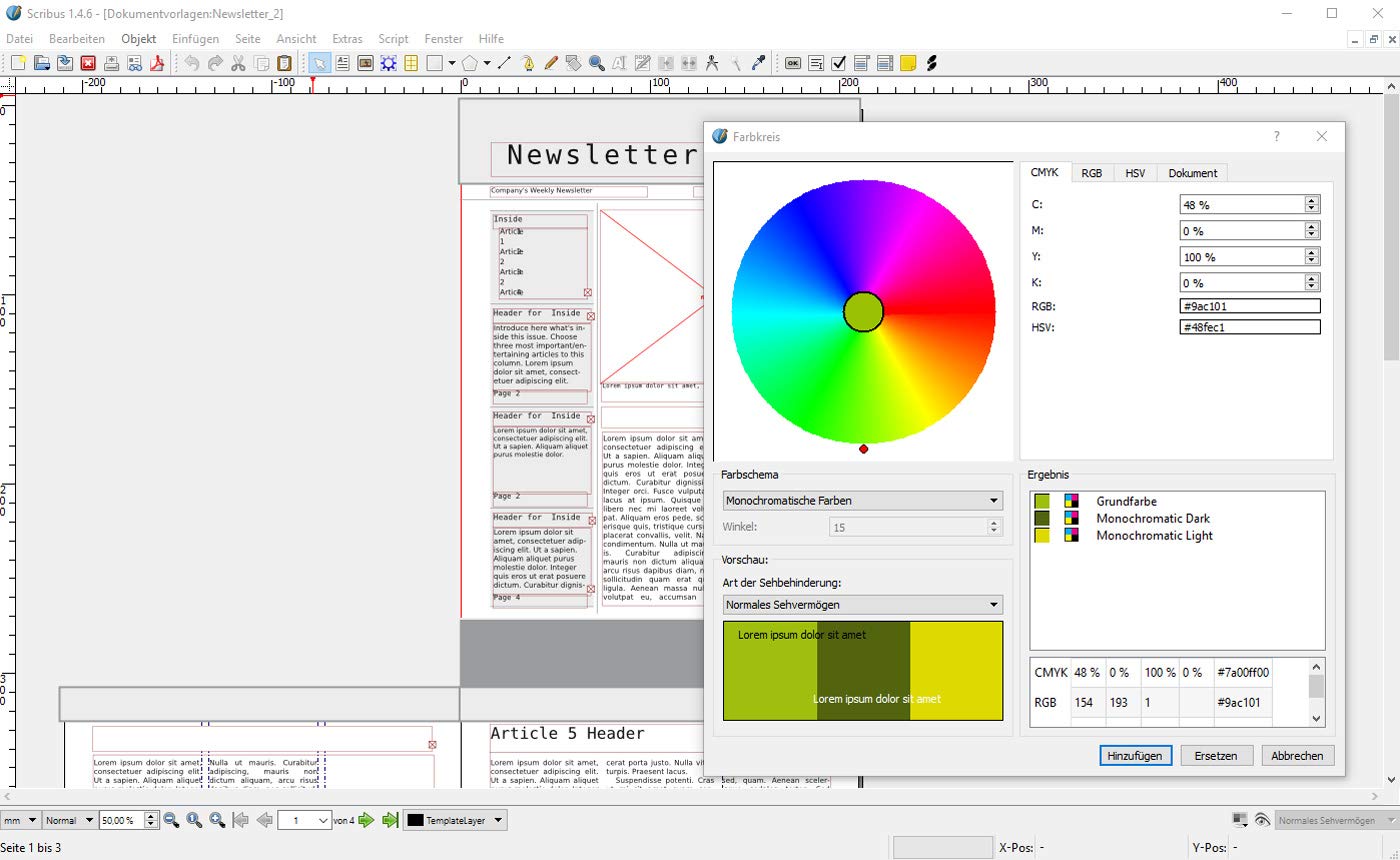 Scribus Desktop-Publishing