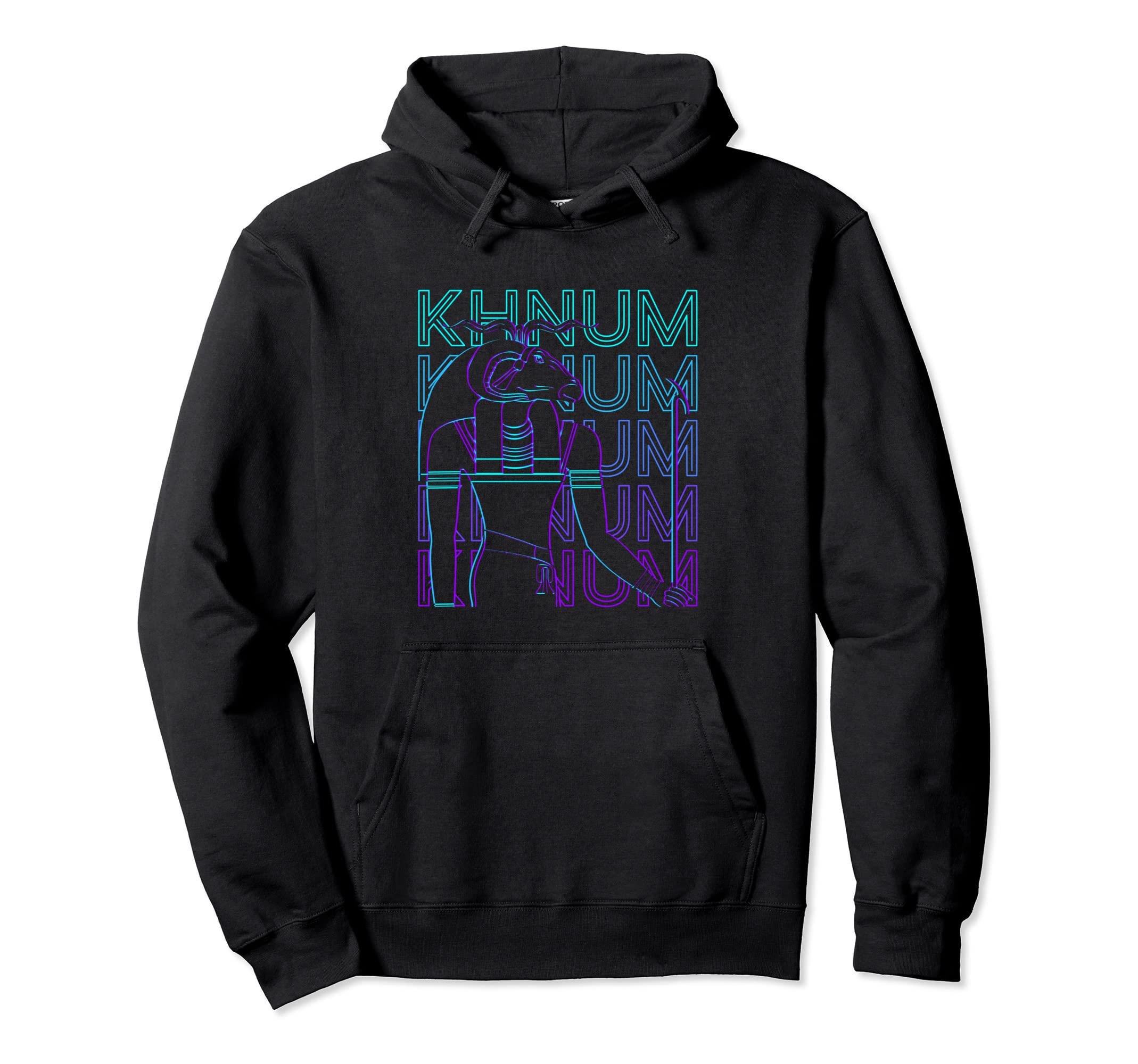 Khnum Egyptian God Ancient Egypt Retro Pullover Hoodie