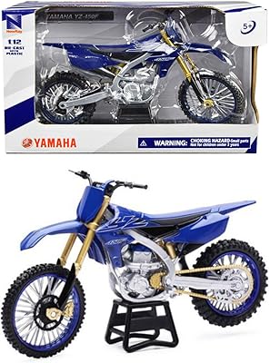 New-Ray Toys Motorcycle 1:12 Scale Yamaha YZ450F Dirt Bike, 58313, Multicolor