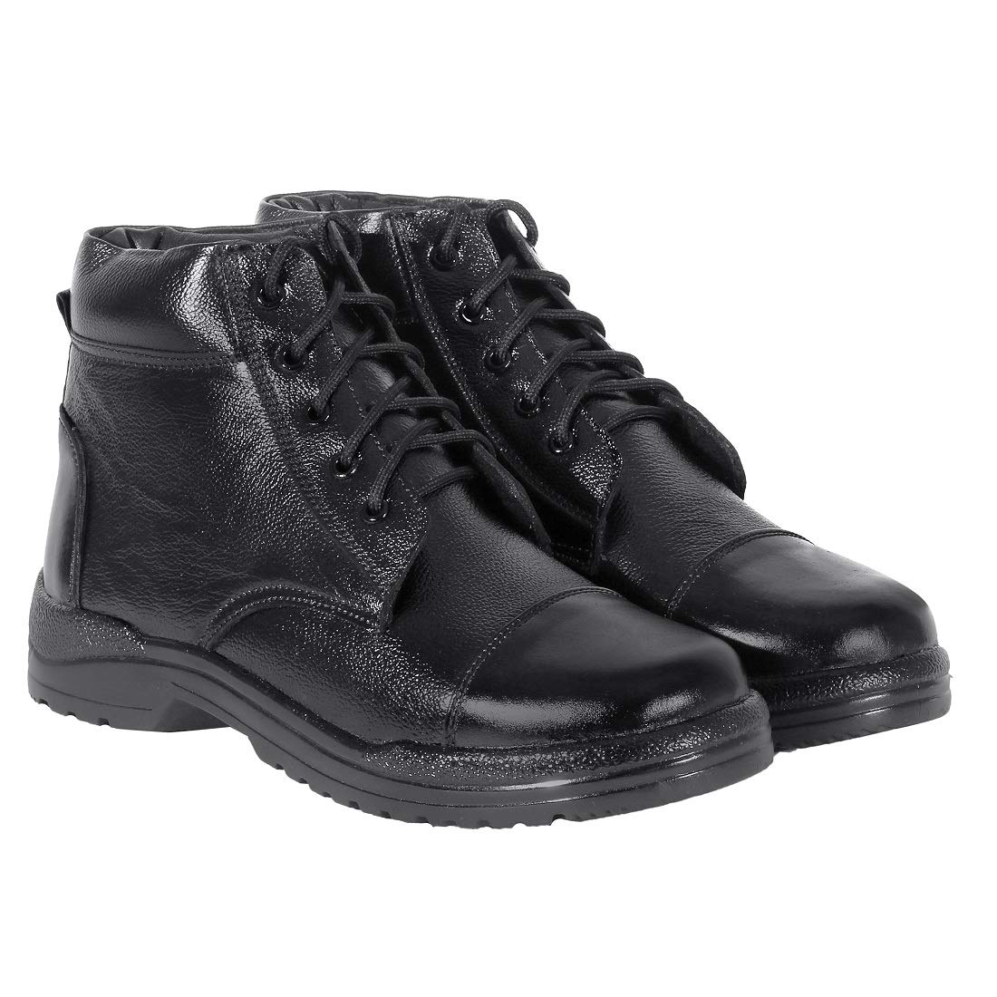 Mens Black Lace-Up DMS Casual Boots