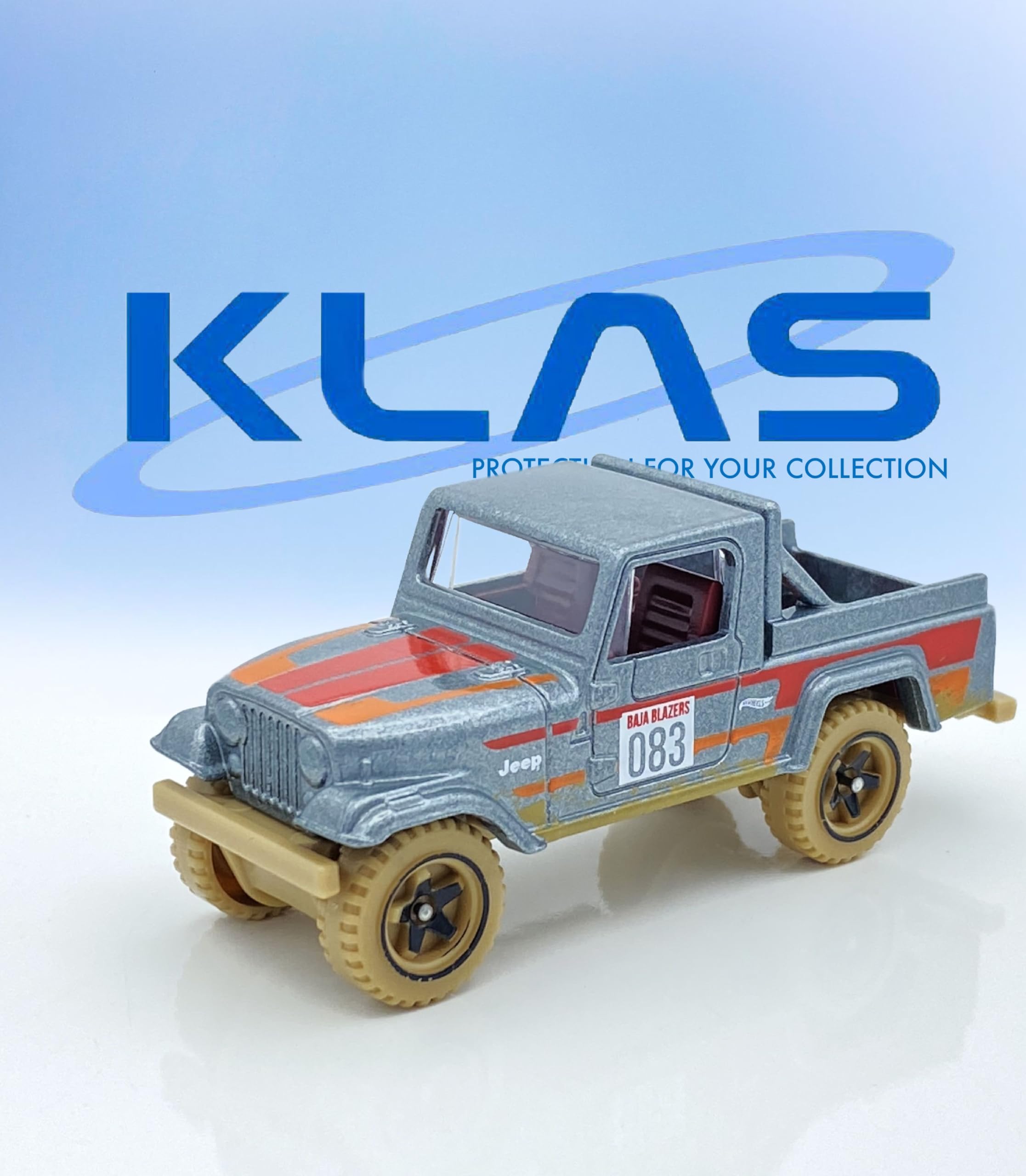 Hot Wheels Jeep Scrambler (Silver, Red & Orange) 8/10 Baja Blazers, 2023-233/250 (Short Card) - Image 2