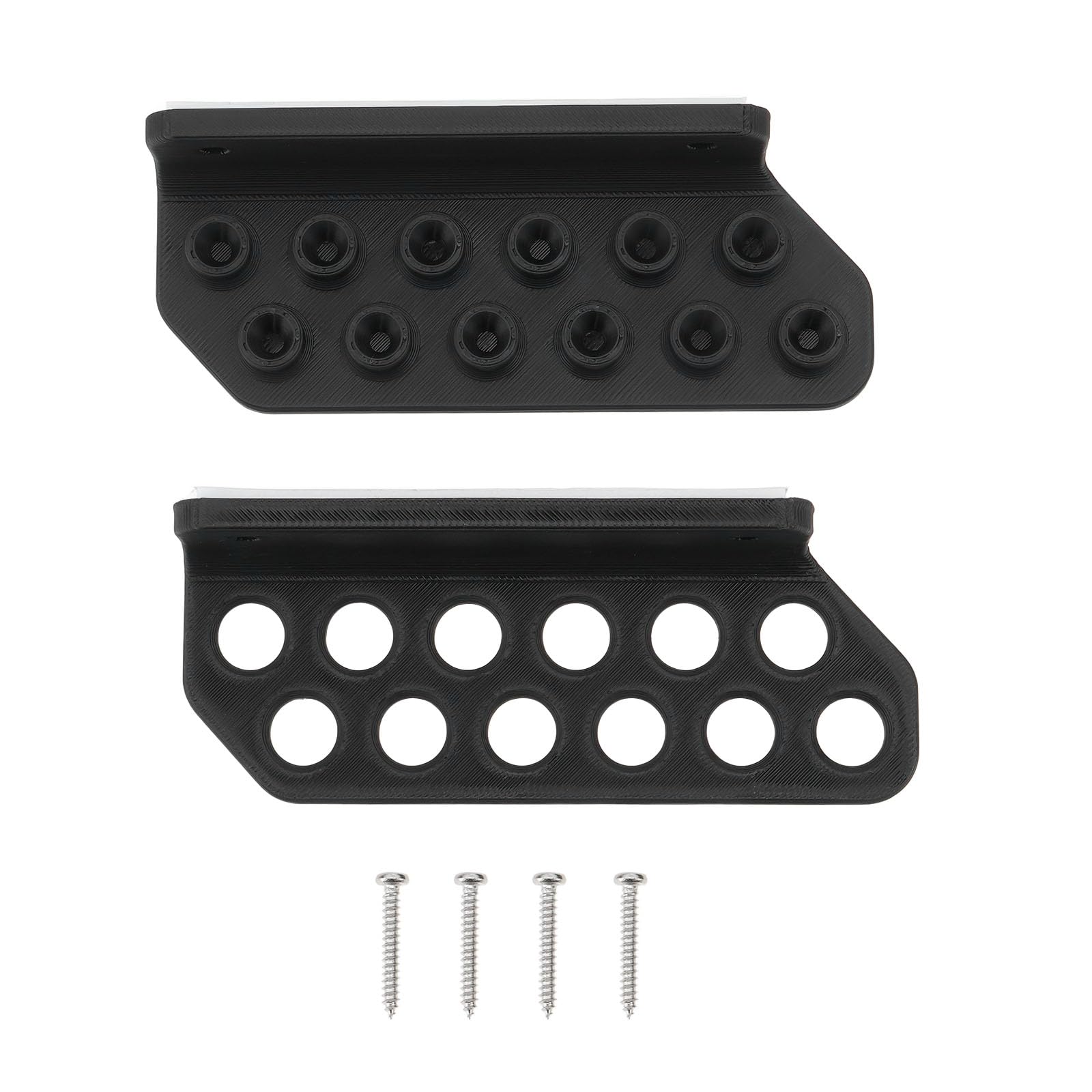 Supporti per Frecce da Parete per 12 Frecce Neri 11x4,2x2 Cm per Fibra di Vetro Alluminio Legno