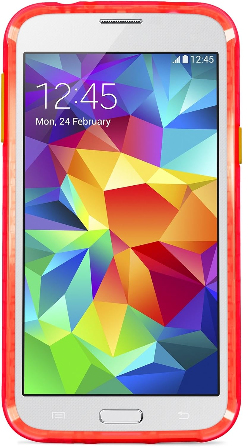 Belkin Air Protect Grip Extreme Protective Case / Cover for Samsung Galaxy S5 (Paparazzi Pink / Citrus)