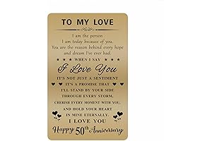 Golden Anniversary Greeting Card for True Love