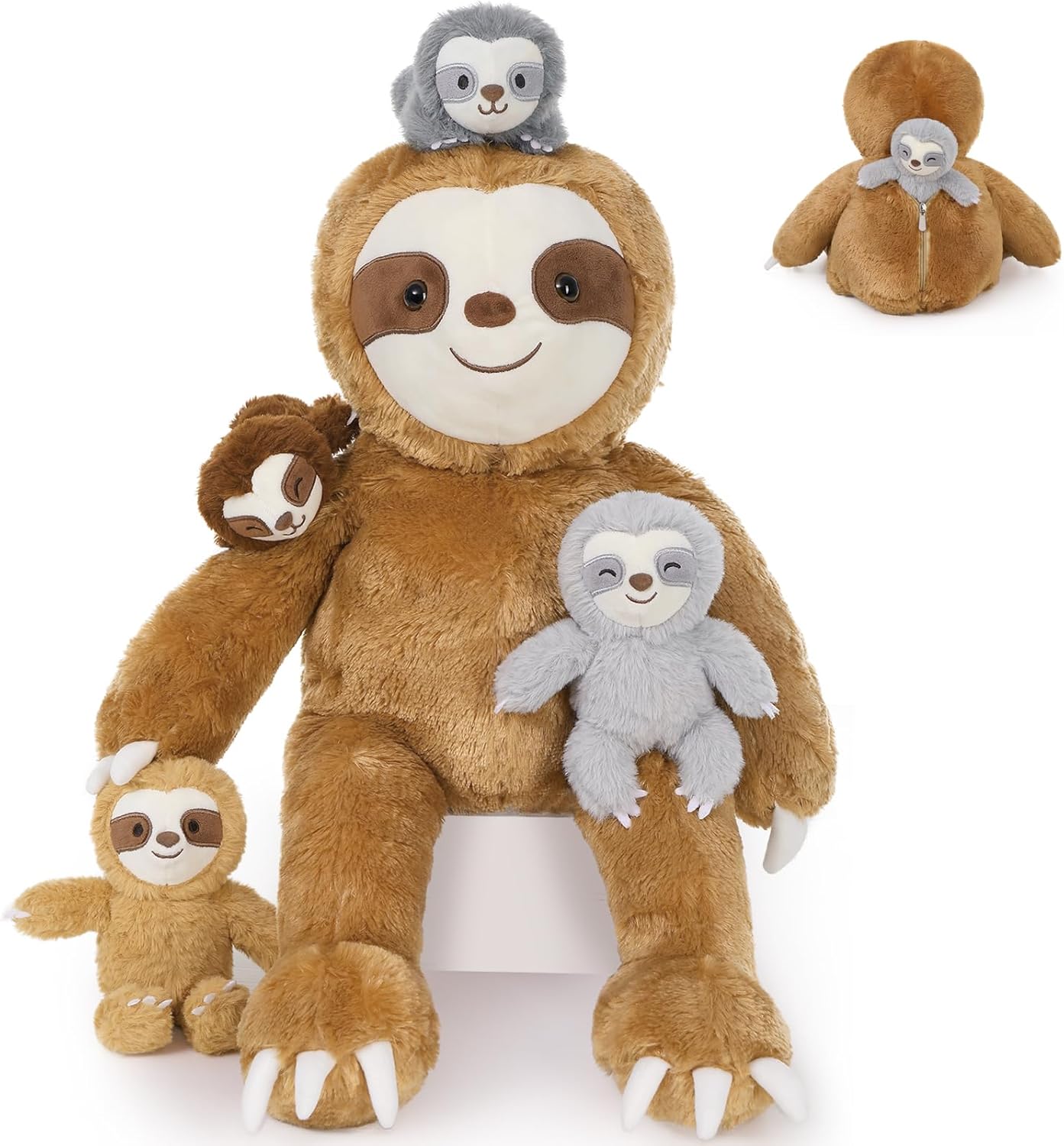 Amazon.com: Muiteiur 5 Pcs Sloth Stuffed Animal Set, 22 Inch Large