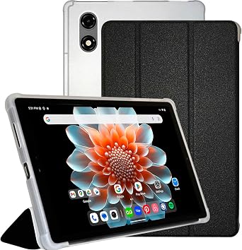 KawaylJP Compatible ALLDOCUBE iPlay 70 Mini Pro Case, 8.4 inch Compatible, Slim, Lightweight, Trifold, Full Protective Cover, Angle Adjustable Stand Function, Scratch Resistant, ALLDOCUBE iPlay 70 Mini Pro Tablet Case Black