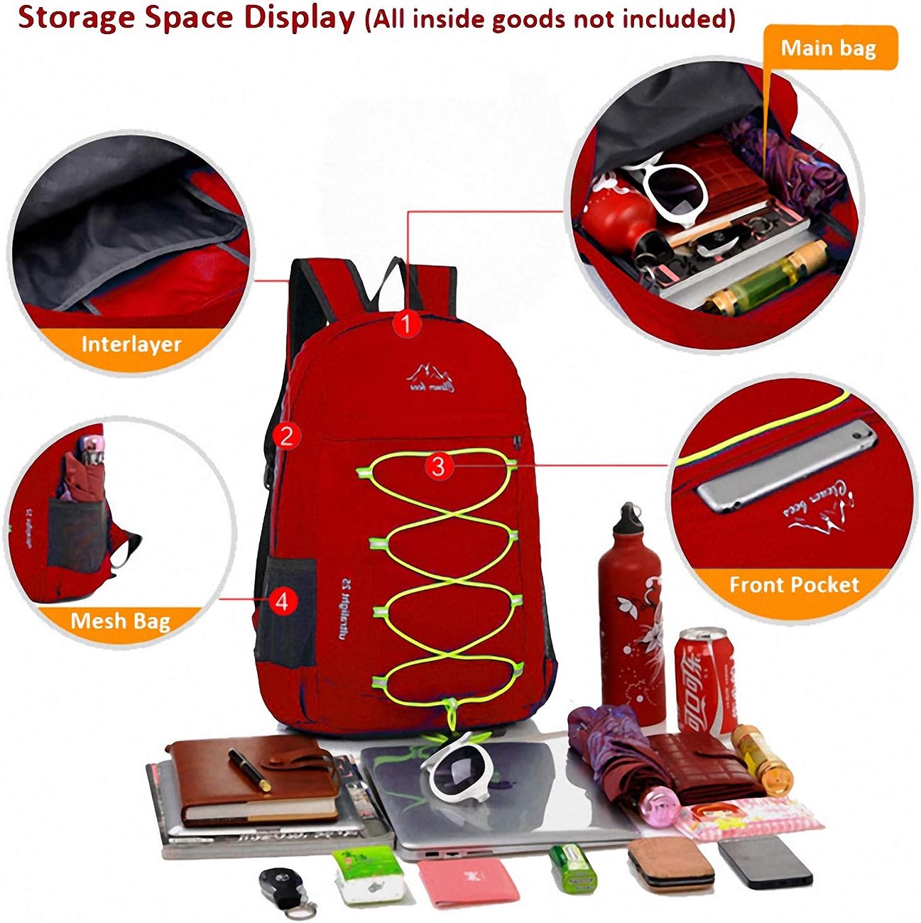 Outdoor Water Resistant Hiking Backpack - Image 7