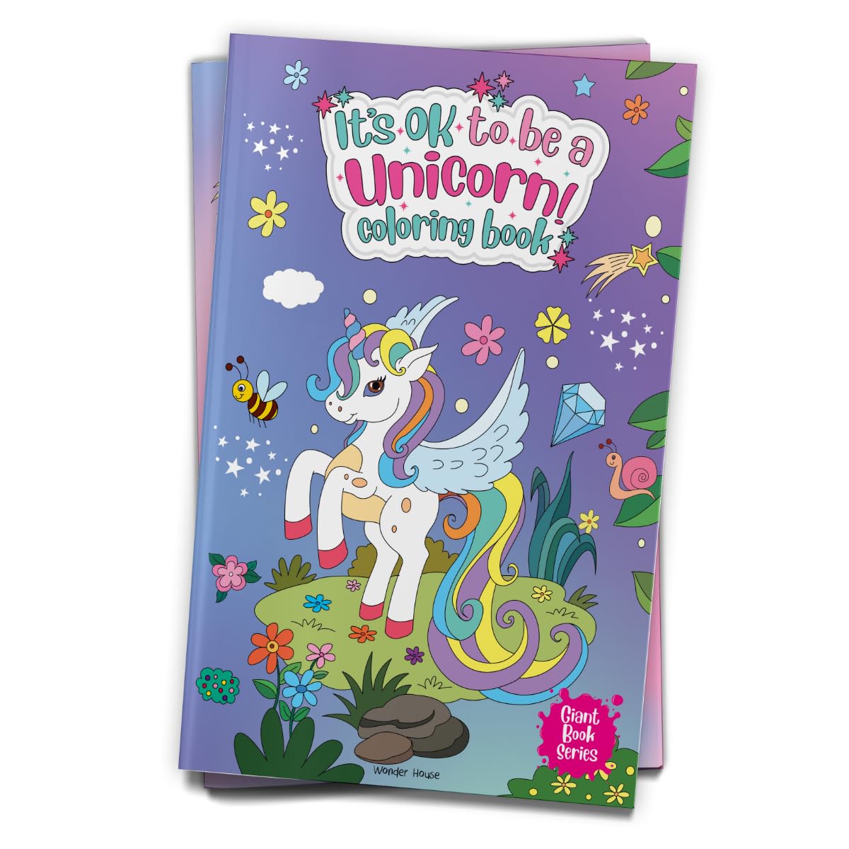 It's Ok To Be A Unicorn Coloring book - Giant book series: Jumbo Sized Colouring Book For Children