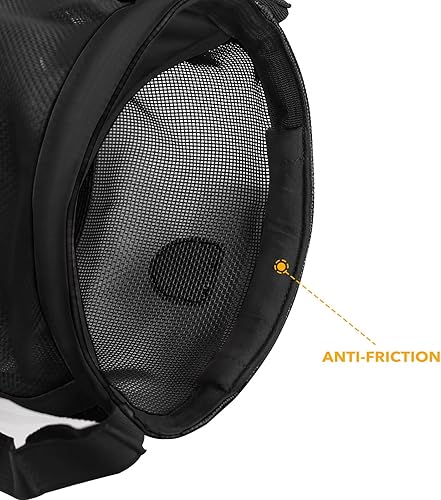 Miniatura 10 de Harrison Howard Bolsa de alimentación para bozal de caballo, bolsa de alimentación de grano de malla de nailon con correa acolchada para el cuello,