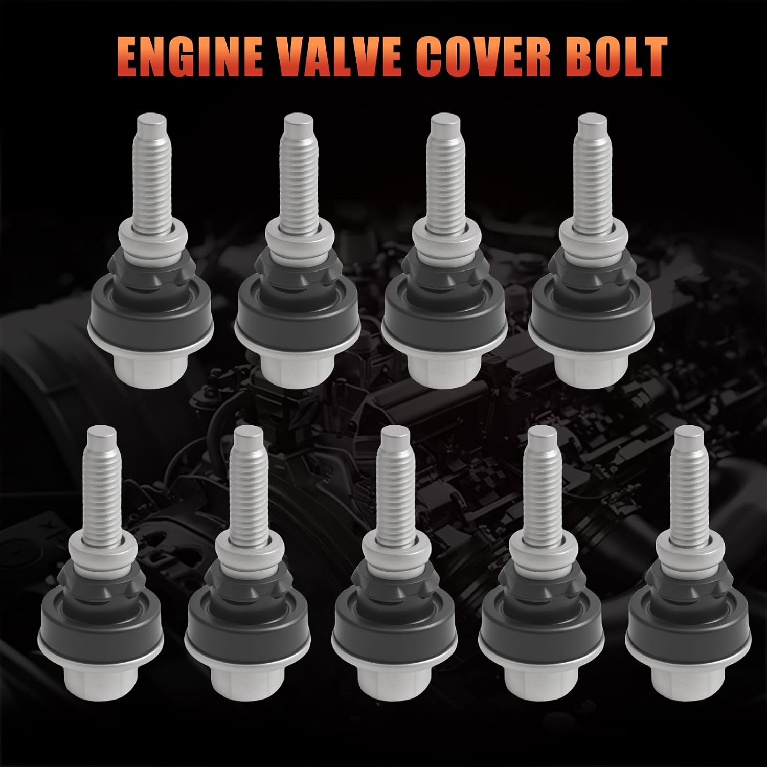 Engine Valve Cover Bolt Compatible with Ford Lincoln Vehicle Expedition, F-150, F-350 F-250 Super Duty, Mustang, Mark LT, Navigator 4.6L 5.4L Replaces# 3L3Z-6C519-AA, 3L3Z-6C519-DA, 7L1Z-6C519-A