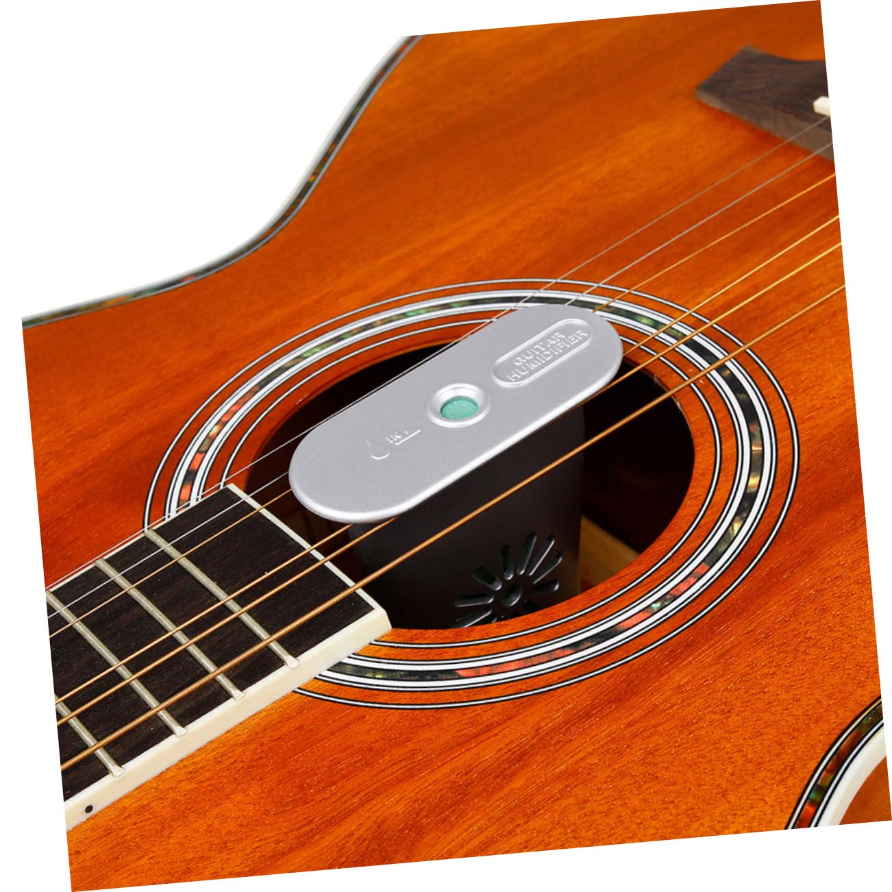 VINTORKY Musical Guitar Humidifier Acoustic Guitar Sound Hole Humidifier with Sponge for Maintenance Prevents Drying Cracking Lightweight Durable Design for Folk