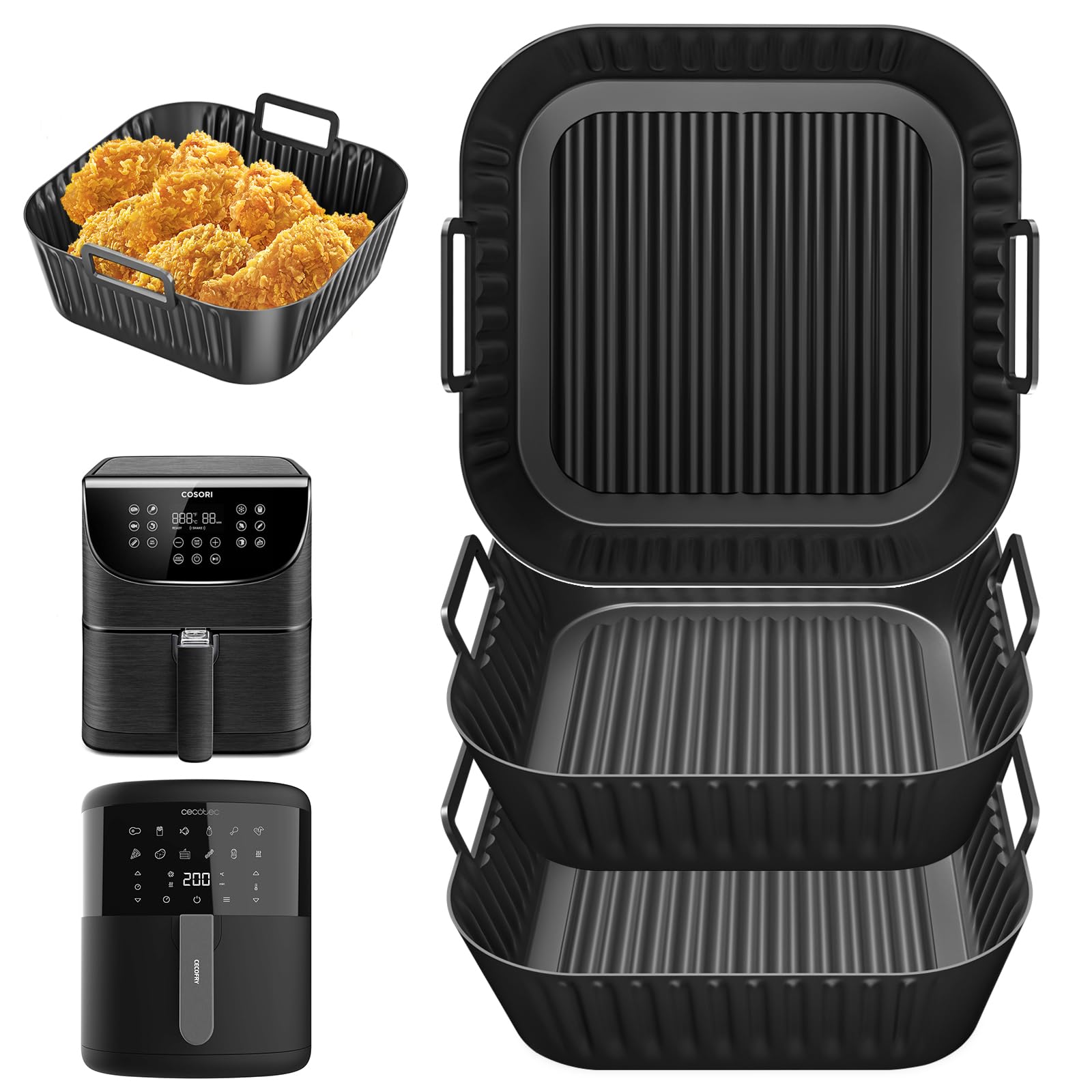 Accessori Per Friggitrice Ad Aria COSORI E Cecotec - Set 5 Pezzi In Silicone Alimentare - Foto 2