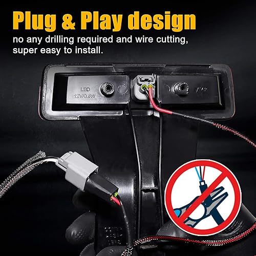 Miniatura 3 de SUPAREE - Luz de freno trasera del neumático de repuesto, para Jeep Wrangler