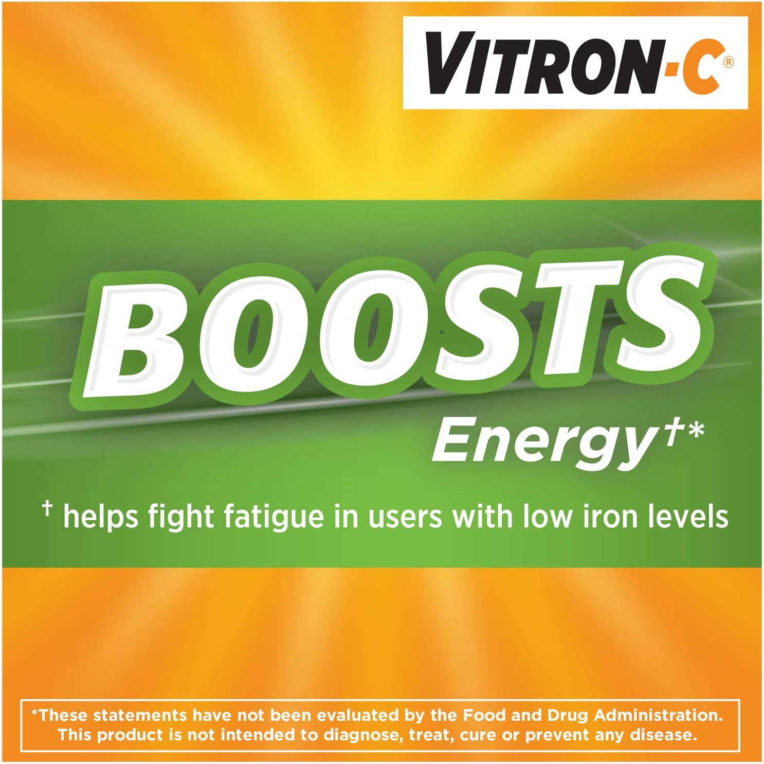 Vitron-C High Potency Iron Supplement with 125 mg Vitamin C, 60 Count - Image 2