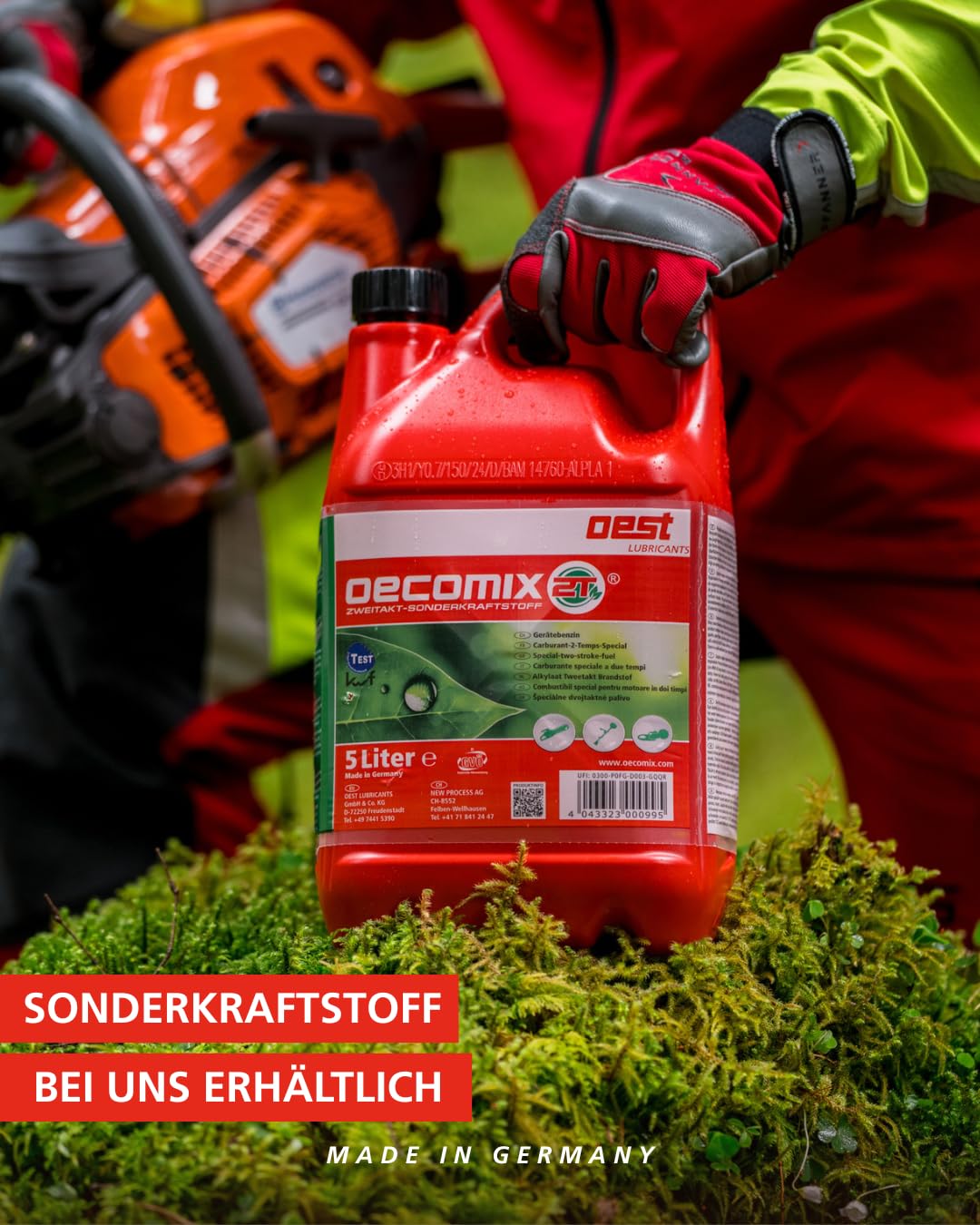 Oest Motorsensen Motorsägen Heckenscheren Benzin Kraftstoff 2 Takt Oecomix Ökomix 4x5 Liter