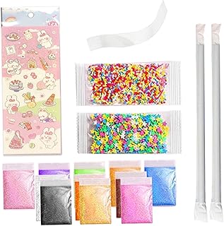 Nano Bubble Tape Kit,Elastic Bubble Balloons With 2Pcs Straw,Nano Tape Bubbles Kit Accessories Inflatable Nano Tape With Multi-Colored Filling, 2 Straw For Making Diy Bubbles Party Favor