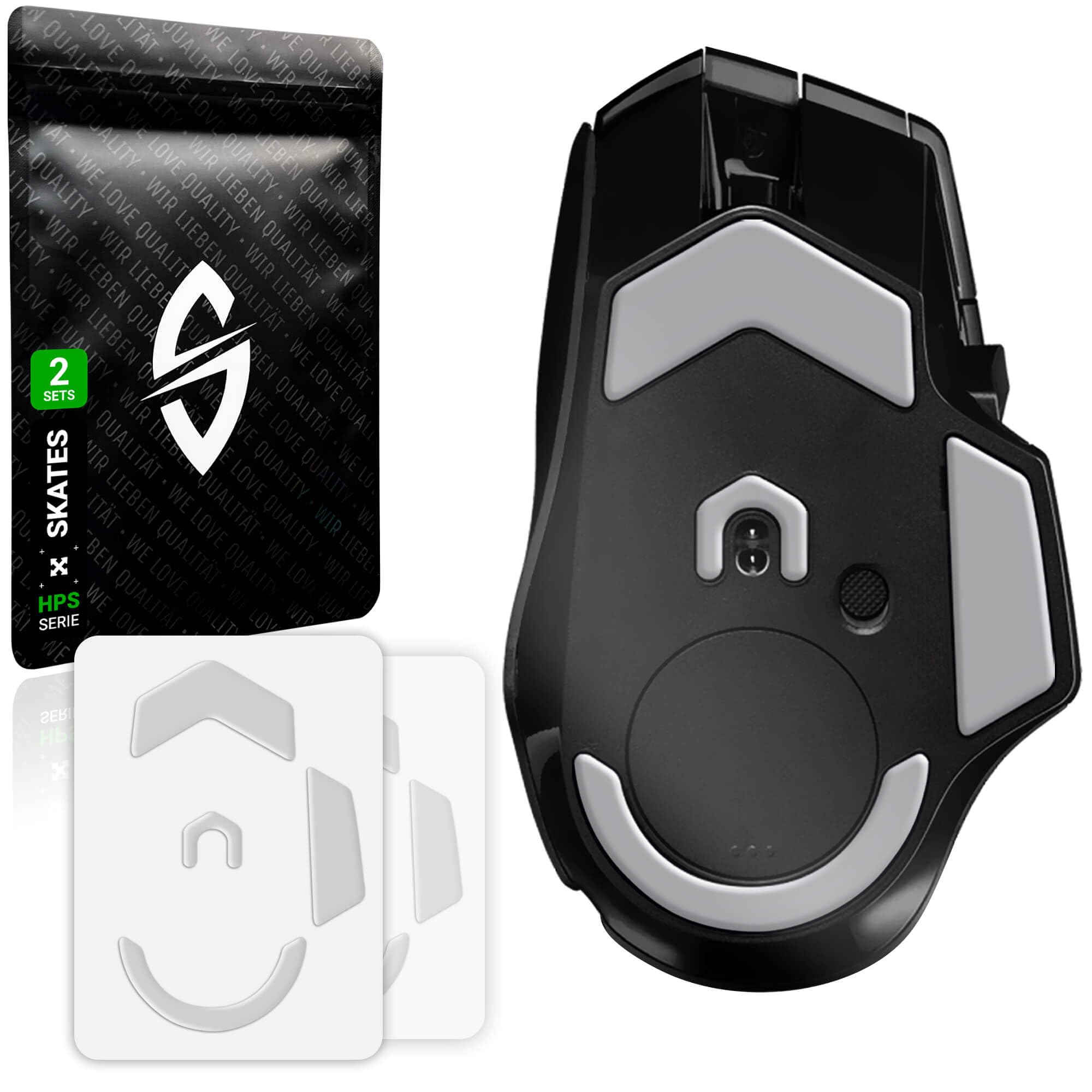 SensoryBoost HPS Glides (2 zestawy) – do Logitech G502 X Plus, Lightspeed | BALANCE – Ślizgacze do myszy: równowaga szybkości i kontroli, zaokrąglone krawędzie – Zapasowe stopki z PTFE