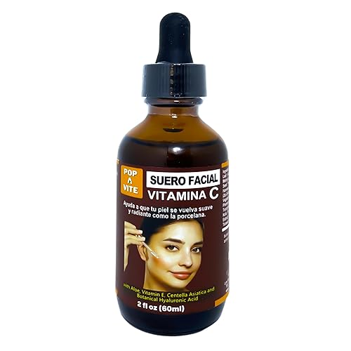 Sérum Facial Renovador con Ácido Hialurónico Hidratante Antiarrugas, Iluminador y Unificador de Tono Tratamientos anti-edad Vitamina C Cuidado de la