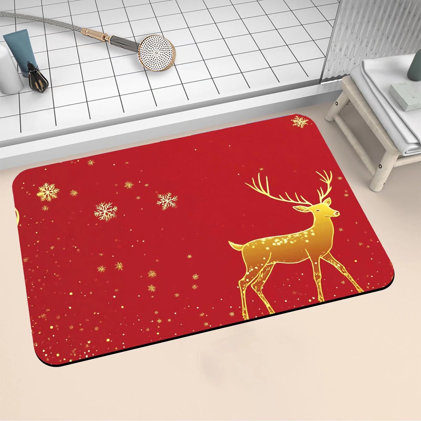 Alfombrilla de baño de secado rápido para la salida de la ducha y suelo de cocina