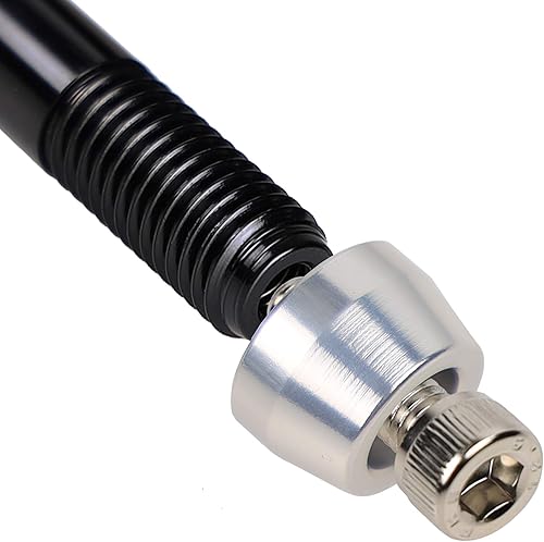 Miniatura 4 de CyclingDeal Trainer Thru Axle - Bicicleta Bicicleta 0.472 in Rueda Trasera Pincho para Interior- 6.299 in a 6.772 in - Paso de rosca: M12 x P1.75 -